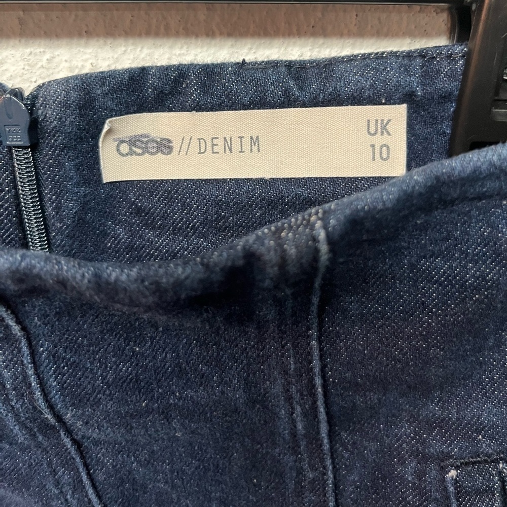 ASOS Denim Skirt in Dark Blue. Size 6 - Picture 5 of 5